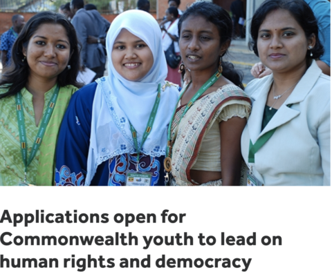 Commonwealth Youth to lead on Human Rights and Democracy.