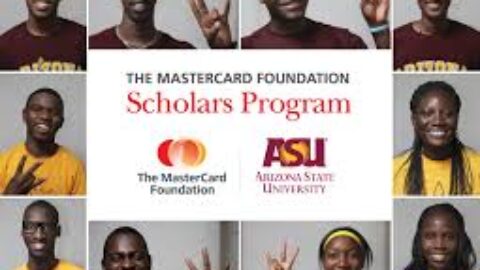MasterCard Foundation Scholars Program 2021 for Young Africans.