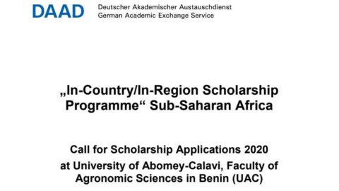 DAAD In-country Scholarship Programme 2020 (Fully funded)