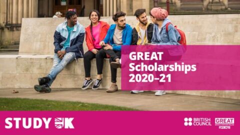 British Council GREAT UK Scholarships for Post Graduate Studies.