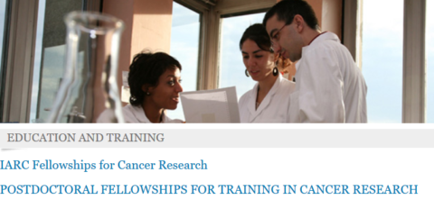 WHO International Agency for Research on Cancer Fellowships 2021