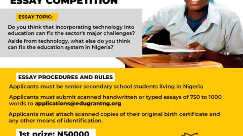 Edugrant Essay Competition for Young Nigerians.