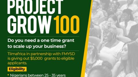 Federal Government of Nigeria Project Grow 100 for Nigerians 2021 ($5000)