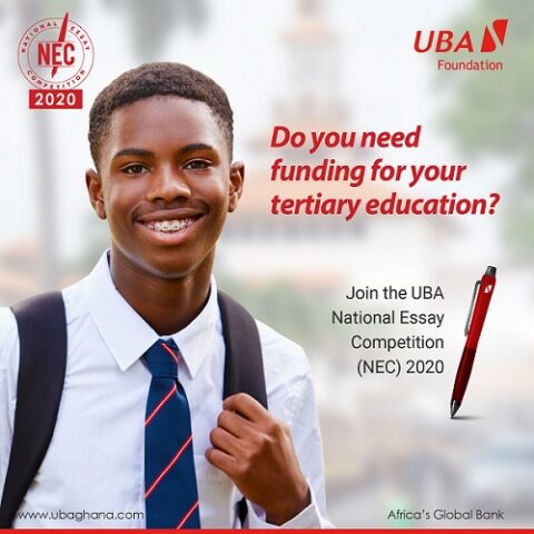 UBA Foundation National Essay Competition for Ghanaians 2020 ($10,000)