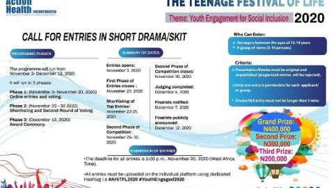 Call for Entries: Short Drama Skit (NGN400,000 Grand Prize)