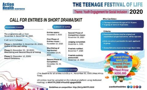 Call for Entries: Short Drama Skit (NGN400,000 Grand Prize)