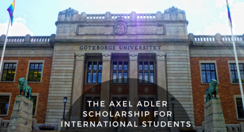 Axel Adler Masters Scholarship at University of Gothenburg 2021