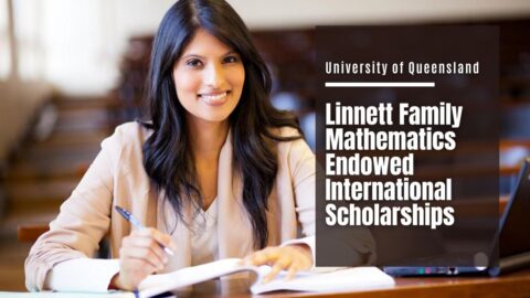 Linnett Family Mathematics Endowed International Awards 2021 at University of Queensland in Australia
