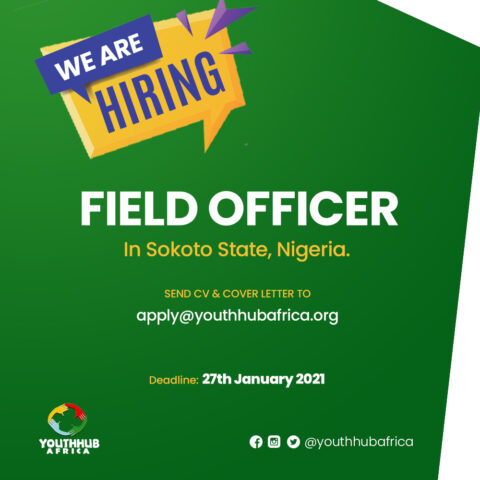 We Are Hiring: Field Officer in Sokoto State.