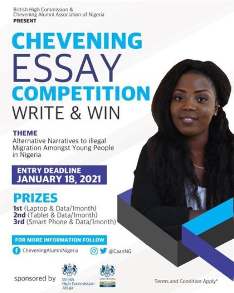 Chevening Essay Competition for Nigerian Undergraduates 2021