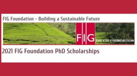 FIG Foundation Ph.D. Scholarships 2021 (3,000 euros grant)