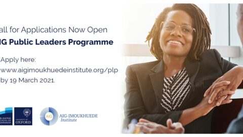 AIG Public Leaders Programme (Funded Training)