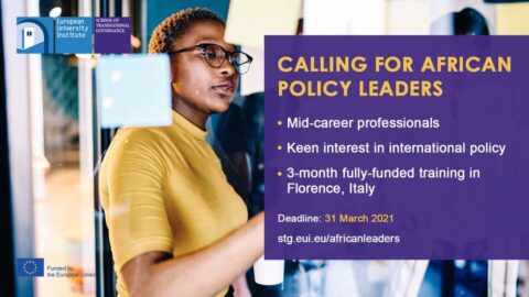 EUI Young African Leaders Programme 2021 ($2500)