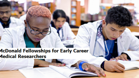 McDonald Fellowship for Early Career Researchers 2021 (£30,000 GBP)
