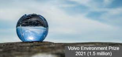 2022 Volvo Environment Prize for environmental scientists (EUR 150,000)