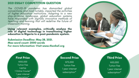 Nigeria Higher Education Foundation Scholarship Essay Competition 2021