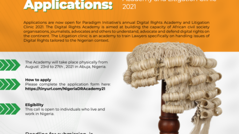 Paradigm Initiative Nigeria Digital Rights Academy and Litigation Clinic 2021