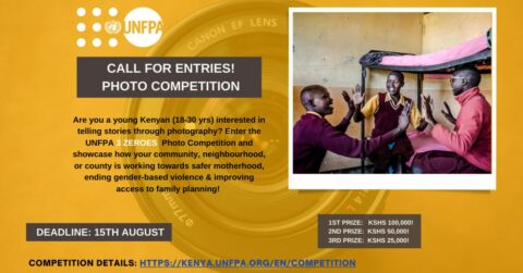 UNFPA Kenya Photo competition 2021 (Kshs100,000)