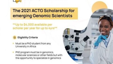 ACTG PhD Scholarship 2021(Funded)