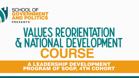 SOGP Values Reorientation and National Development Course 2021