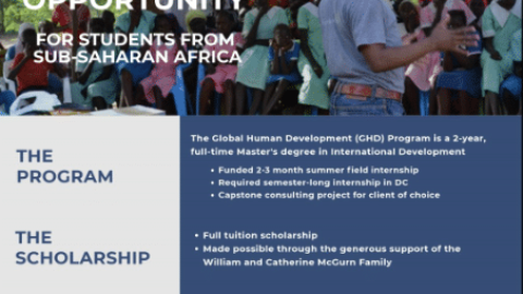 GHD Scholarship for Africans 2022 (Funded)
