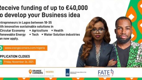 Orange Corners Incubation Programme For Nigerian Entrepreneurs