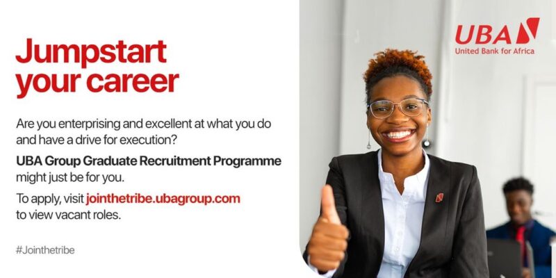 UBA Group Internship for Young Africans 2021