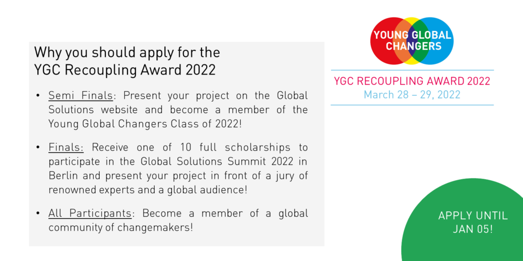 Young Global Changers Recoupling Awards