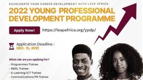 Closed: LEAP Africa Young Professional Development Program for Emerging leaders  2022