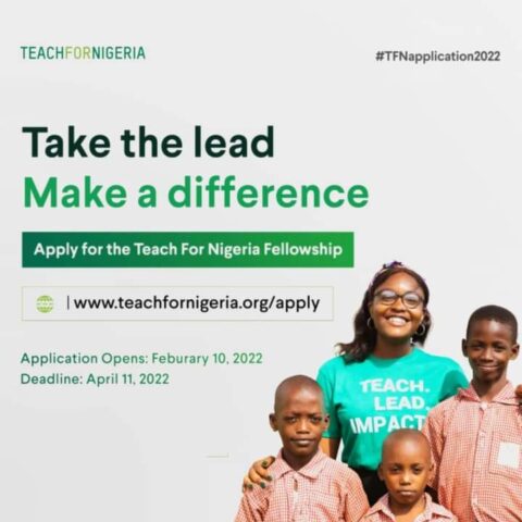 Teach For Nigeria Fellowship for Young Nigerians 2022