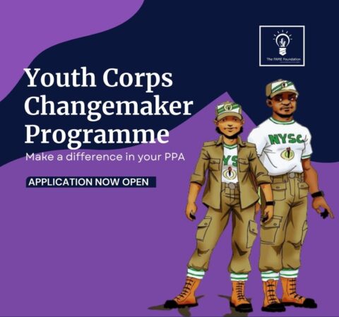 Closed: FAME Youth Corpers Changemakers Program 2022