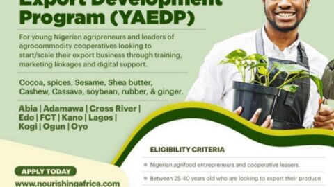 Youth in Agri-food Export Development Program For Nigerians 2022