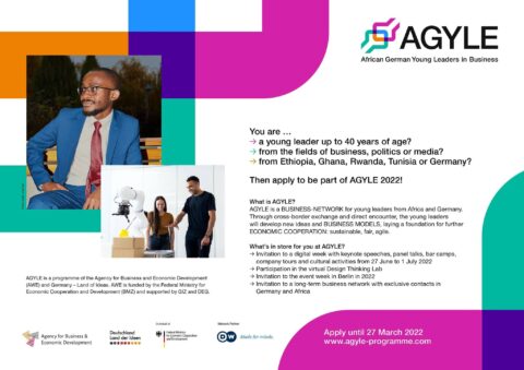 Closed: African German Young Leaders (AGYLE ) in Business  Program 2022  (Funded to Germany)