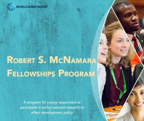 The World Bank Robert S. McNamara Fellowships Program 2022 ($42,750)
