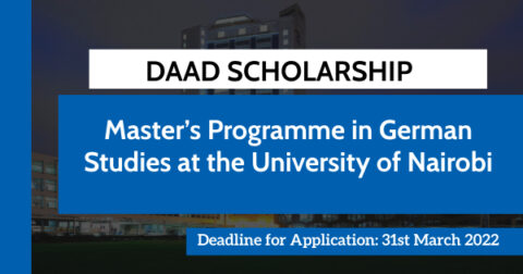 Master’s Programme in German Studies at the University of Nairobi