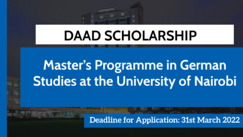 Master’s Programme in German Studies at the University of Nairobi