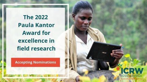 Paula Kantor Award for Excellence in Field Research for Young Female Researchers from Global South  2022