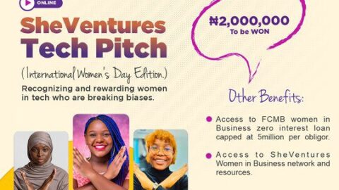 Closed: SheVentures First City Monument Bank Tech Pitch 2022 for women in tech (Two million Naira Cash Prize)
