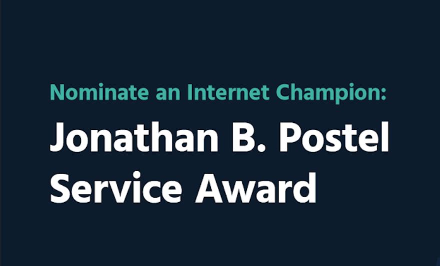 Jonathan B. Postel Service Award