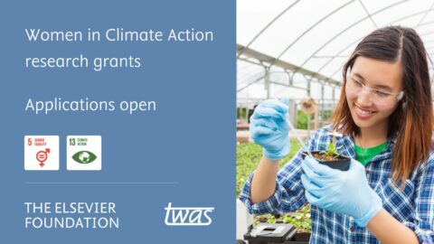 TWAS-Elsevier Foundation Project Grants for Gender Equity and Climate Action (USD 24,000)