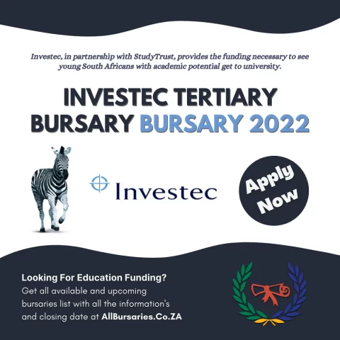 Closed: Investec Tertiary Bursary Programme for South Africans 2022