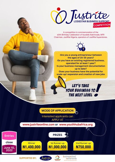 Closed: JustRite Lodestar Business Support Competition for Entrepreneurs. (Win up to 1.4 Million Naira)