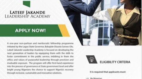 Lateef Jakande Leadership Academy for Young Nigerians 2022