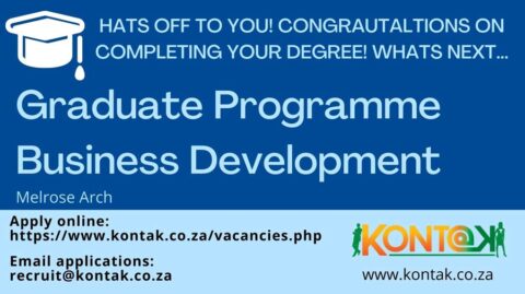 Kontak Recruitment – Business Development Graduate Programme for South Africans 2022