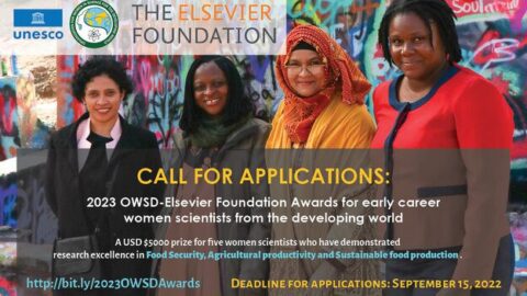 OWSD-Elsevier Foundation Awards for Early Career Women Scientists 2023 ($5000 Prize)