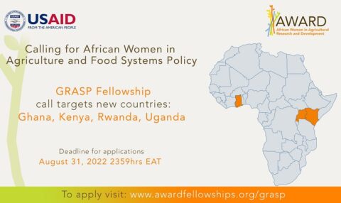 Closed: Gender Responsive Agriculture Systems Policy (GRASP) Fellowship for Ghana, Kenya, Rwanda & Uganda 2022