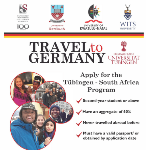 Closed: Tübingen-South Africa Joint Scholarship Program for South African Students  2023