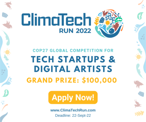 ClimateTech Run and Digital Art Competition 2022 For Artists (Up to $100,000)