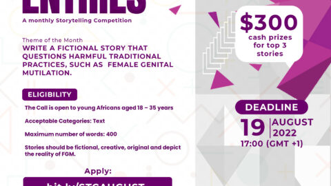 Closed: Call for Stories: YouthEndFGM Competition, 300 USD Cash Prize (August)