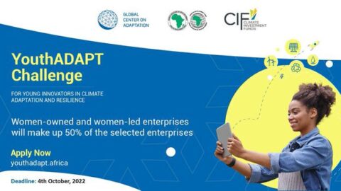 Youth Adaptation Solutions Challenge for Africa (Up to $100,000 Grants)